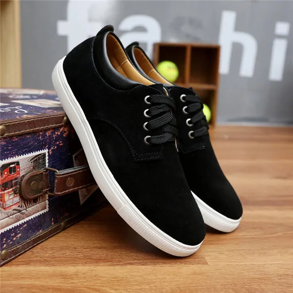 Sharp Suede Men Flats Canvas Shoes