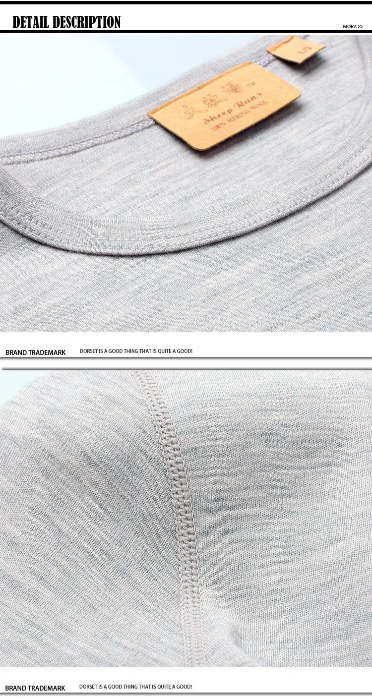 100% Fine Merino Wool Thermal shirt