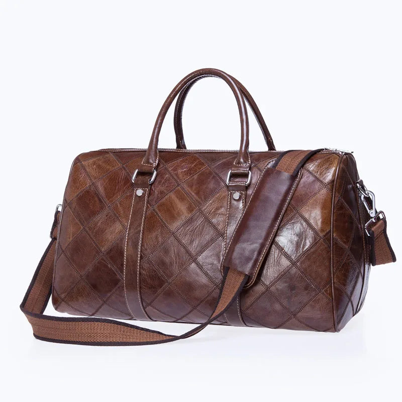 WESTAL Genuine Leather Duffle Bag
