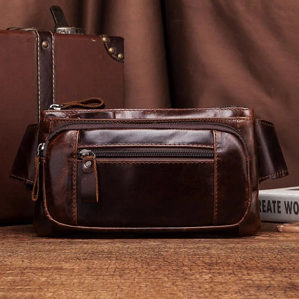 HUMERPAUL Genuine Leather Chest bag