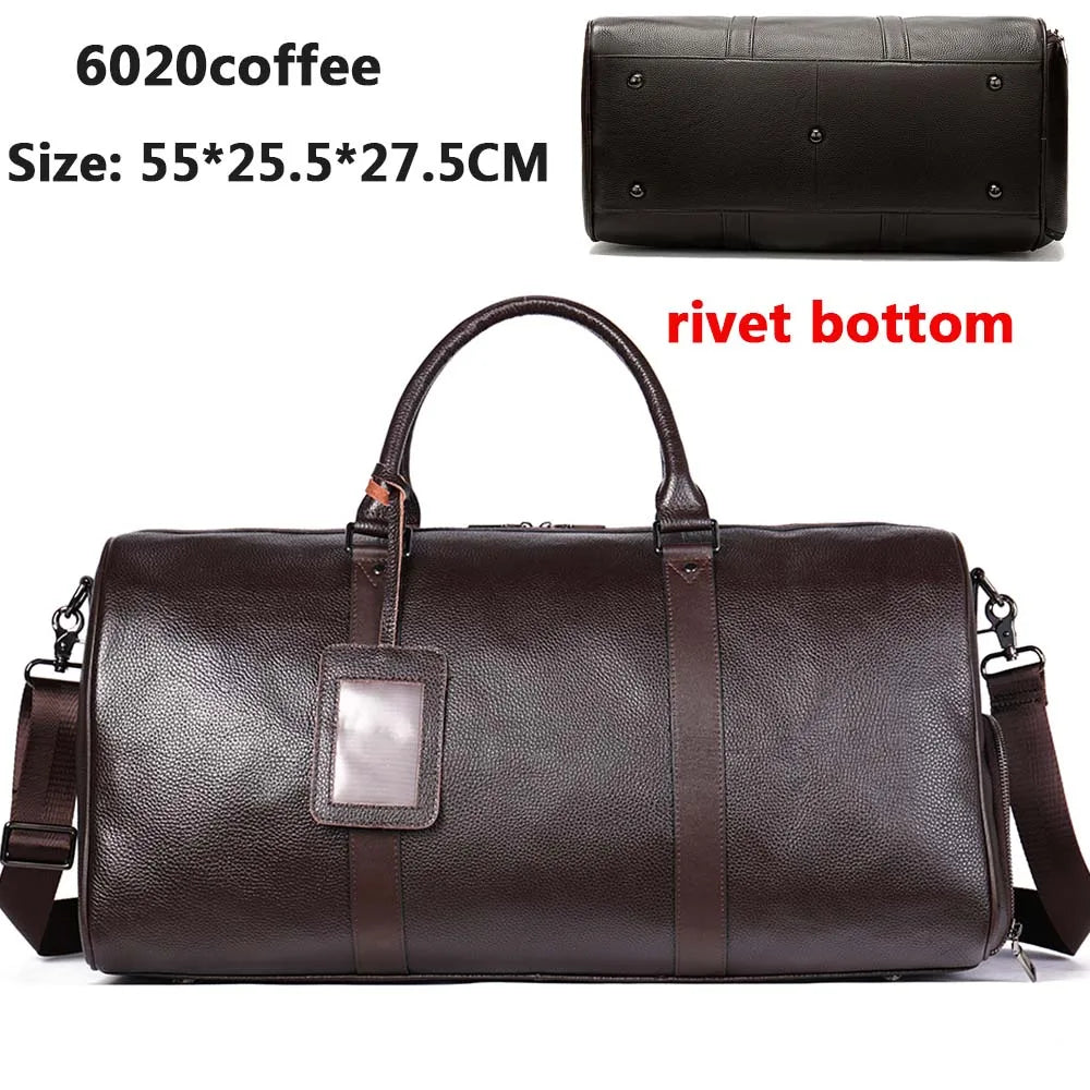 WESTAL Genuine Leather Duffle Bag